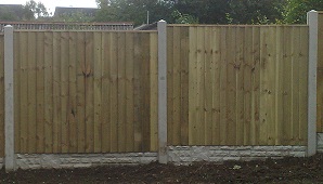 Quality Wooden Fence erected in Best Bridgford