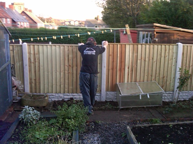 New Fence in Bestwood Park Nottingham